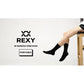 5X Rexy 3D Seamless Crew Socks Large Slim Breathable BLACK - Magdasmall