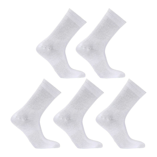 5X Rexy 3D Seamless Crew Socks Large Slim Breathable WHITE - Magdasmall