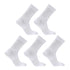 5X Rexy 3D Seamless Crew Socks Large Slim Breathable WHITE - Magdasmall