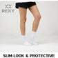 5X Rexy 3D Seamless Crew Socks Large Slim Breathable WHITE - Magdasmall