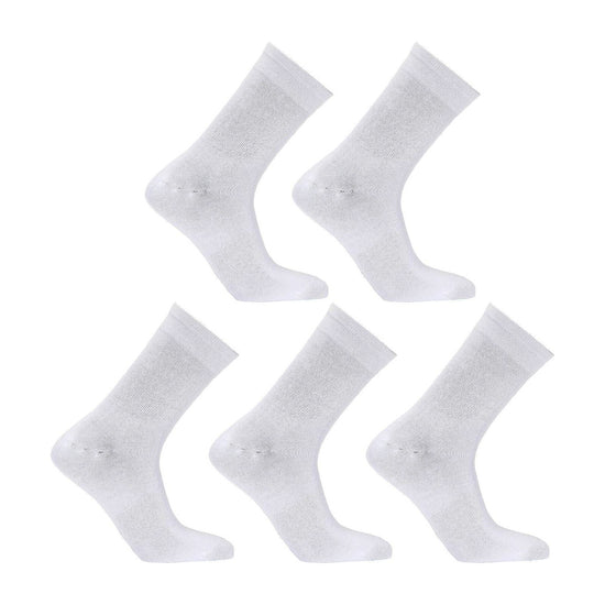 5X Rexy 3D Seamless Crew Socks Medium Slim Breathable WHITE - Magdasmall