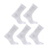 5X Rexy 3D Seamless Crew Socks Medium Slim Breathable WHITE - Magdasmall
