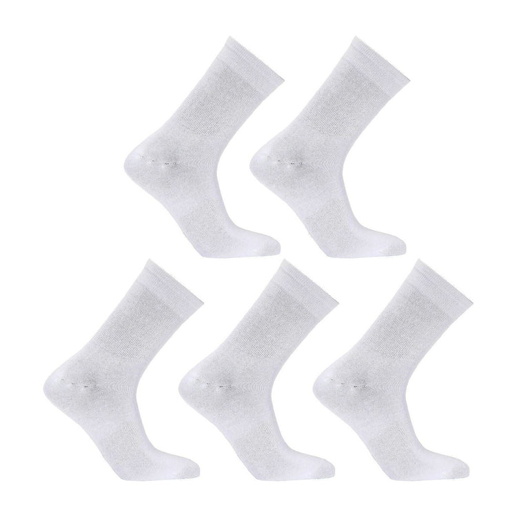 5X Rexy 3D Seamless Crew Socks Medium Slim Breathable WHITE - Magdasmall