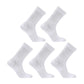 5X Rexy 3D Seamless Crew Socks Medium Slim Breathable WHITE - Magdasmall