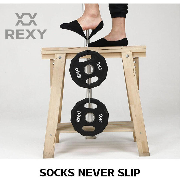 5X Small Daily No Show Socks - MULTI COLOUR	5X Rexy Daily No Show Ankle Socks Small Non-Slip Breath - Magdasmall