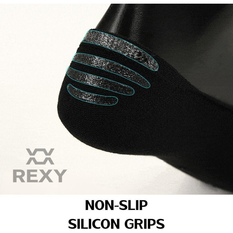 5X Small Daily No Show Socks - MULTI COLOUR	5X Rexy Daily No Show Ankle Socks Small Non-Slip Breath - Magdasmall