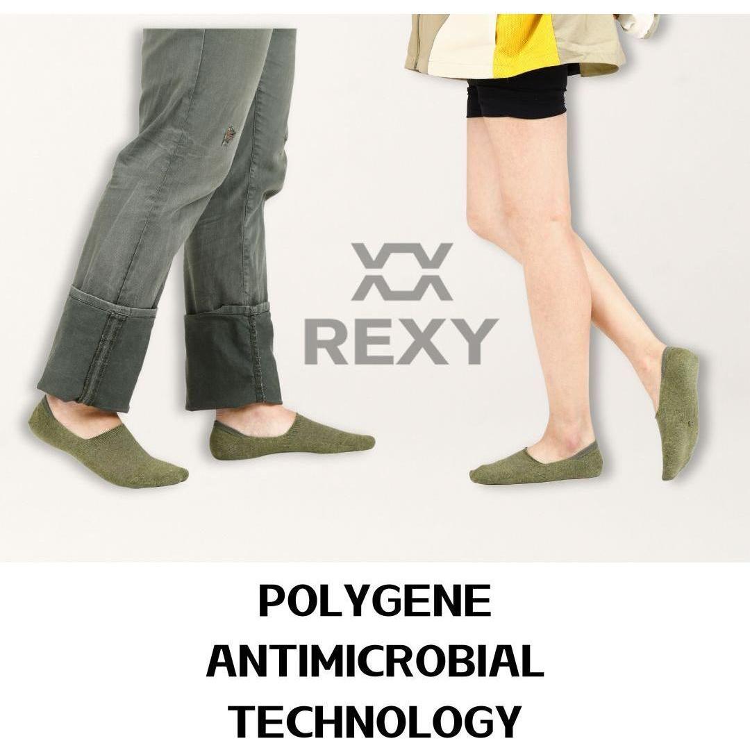 5X Small Daily No Show Socks - MULTI COLOUR	5X Rexy Daily No Show Ankle Socks Small Non-Slip Breath - Magdasmall