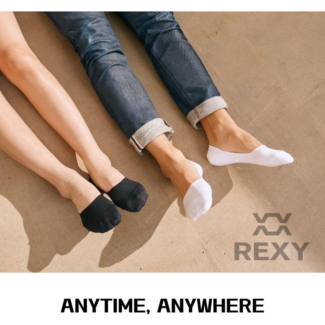 5X Small Daily No Show Socks - MULTI COLOUR	5X Rexy Daily No Show Ankle Socks Small Non-Slip Breath - Magdasmall