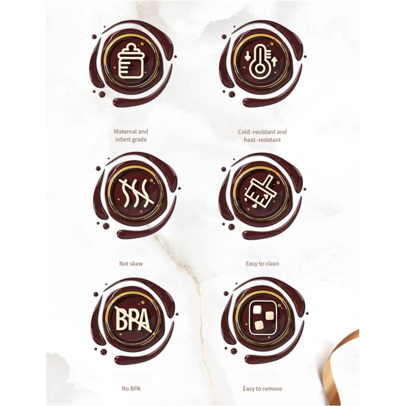 (5 PCS )YH913 Silicone Chocolate Bar Mold - BPA-Free, Heat-Resistant, Non-Stick Baking Tray, Measures 25.8 cm x 17 cm x 1.5 cm - Magdasmall