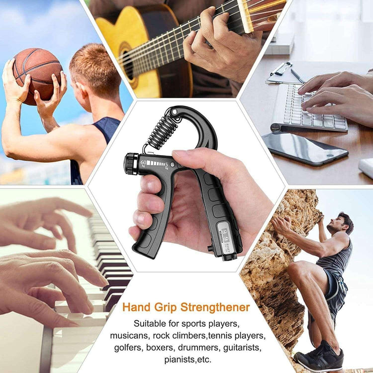5 Pack Adjustable Resistance Hand Gripper Exerciser Workout Kit - Magdasmall