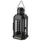 5 Pack of Black Metal Miners Lantern Summer Wedding Home Party Room Balconey Deck Decoration 21cm Tealight Candle - Magdasmall