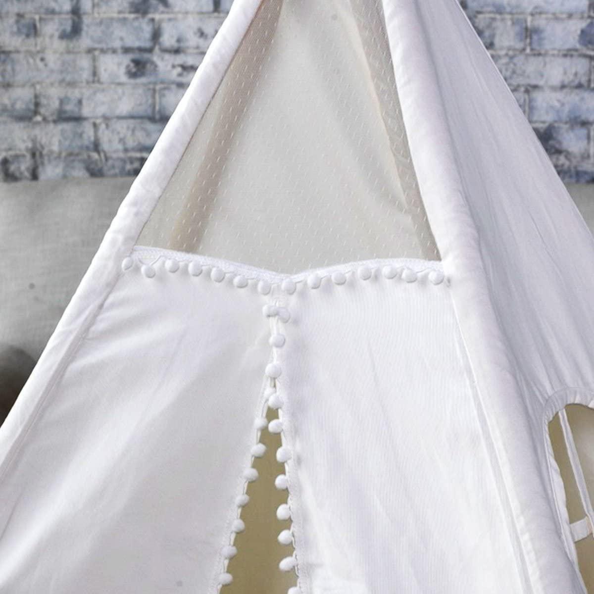 5 Poles Giant Kids Teepee Tent (Natural Canvas) - Magdasmall