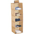 5 Tier Shelf Hanging Closet Organizer and Storage for Clothes (Beige) - Magdasmall