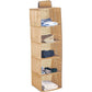 5 Tier Shelf Hanging Closet Organizer and Storage for Clothes (Beige) - Magdasmall