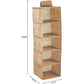 5 Tier Shelf Hanging Closet Organizer and Storage for Clothes (Beige) - Magdasmall
