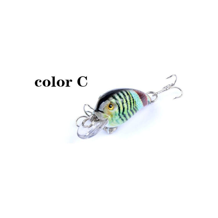 5x 4.5cm Popper Crank Bait Fishing Lure Lures Surface Tackle Saltwater - Magdasmall