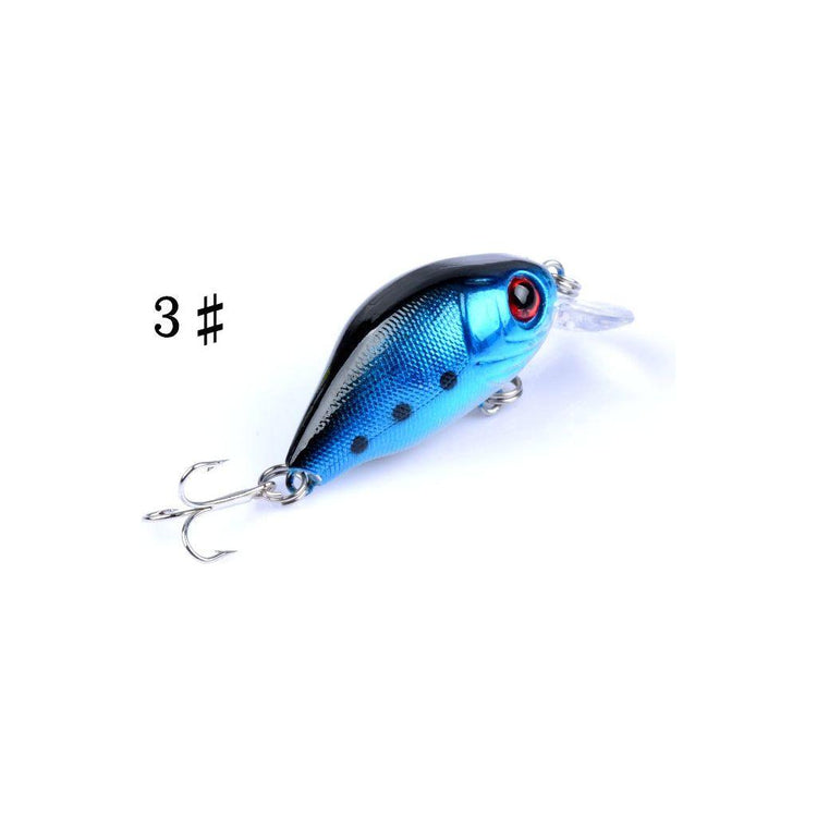 5x 5.5cm Popper Crank Bait Fishing Lure Lures Surface Tackle Saltwater - Magdasmall