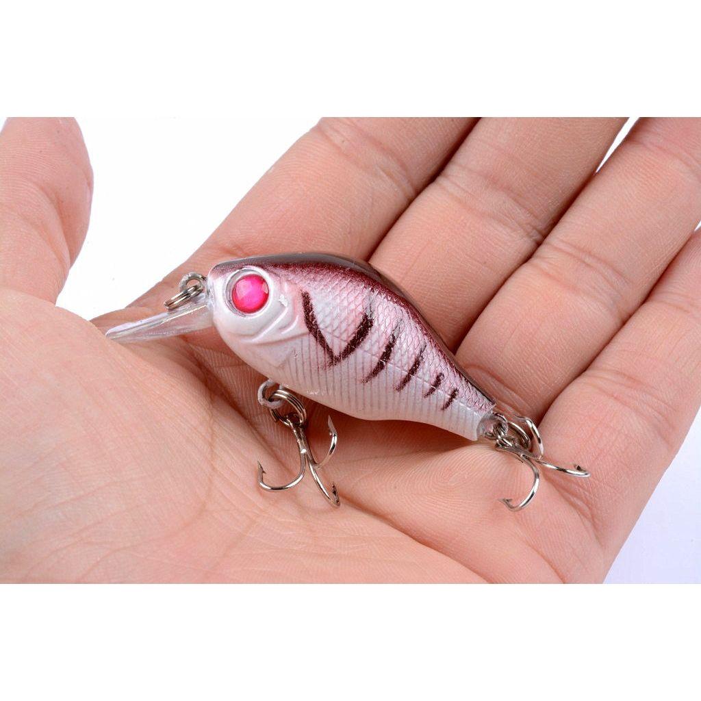 5x 5.5cm Popper Crank Bait Fishing Lure Lures Surface Tackle Saltwater - Magdasmall