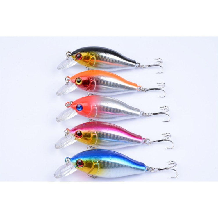 5x 7.5cm Popper Crank Bait Fishing Lure Lures Surface Tackle Saltwater - Magdasmall