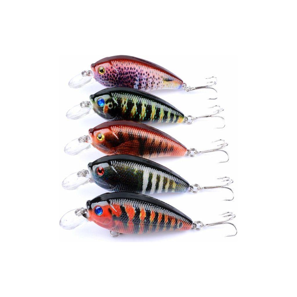 5x 7cm Popper Crank Bait Fishing Lure Lures Surface Tackle Saltwater - Magdasmall