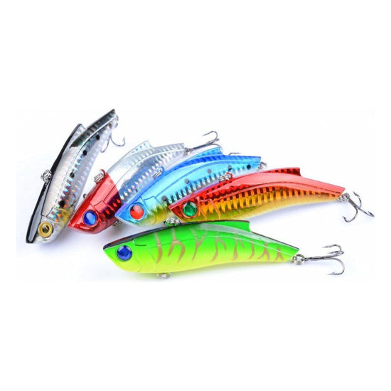 5x 9cm Vib Bait Fishing Lure Lures Hook Tackle Saltwater - Magdasmall
