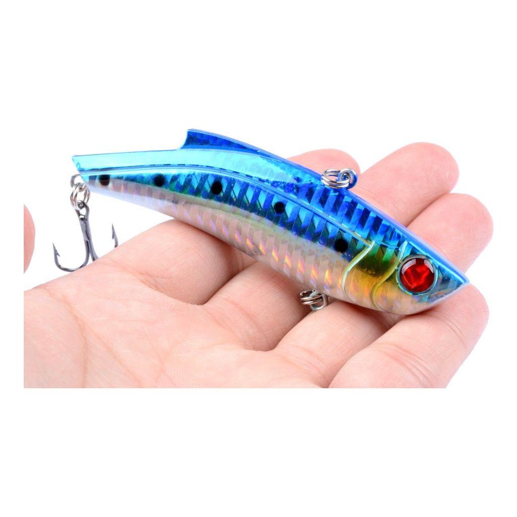 5x 9cm Vib Bait Fishing Lure Lures Hook Tackle Saltwater - Magdasmall