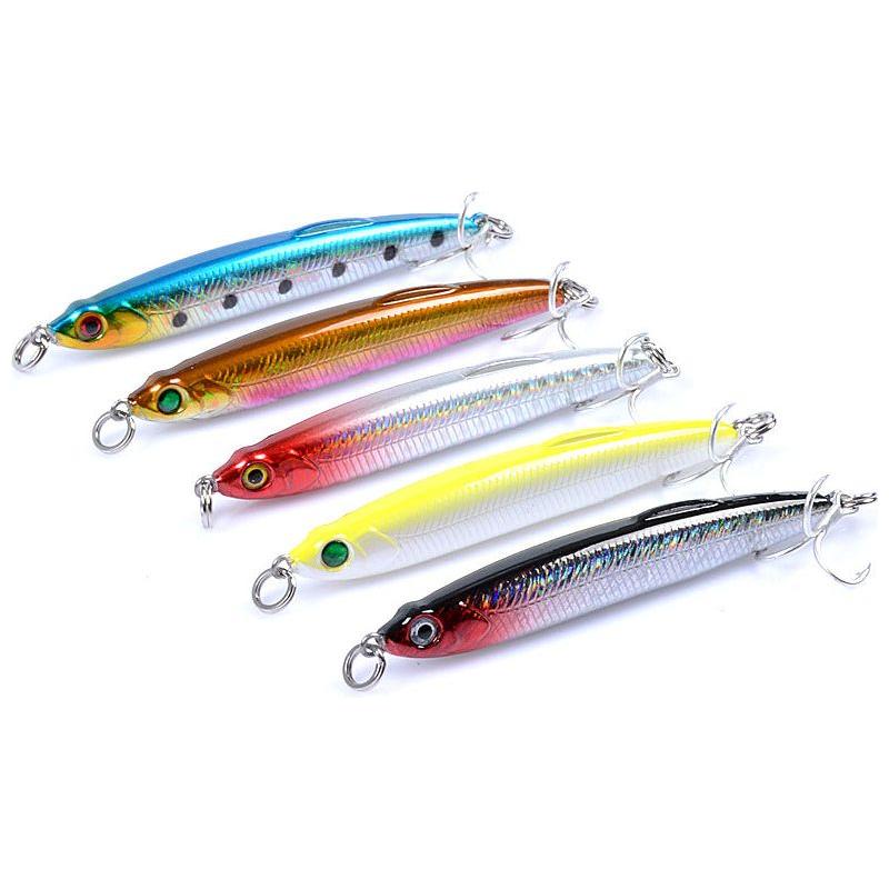 5x Pencil minnow 7.5cm Fishing Lure Lures Surface Tackle Fresh Saltwater - Magdasmall