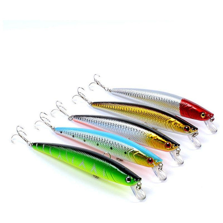 5x Popper Minnow 13cm Fishing Lure Lures Surface Tackle Fresh Saltwater - Magdasmall