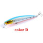 5x Popper Minnow 13cm Fishing Lure Lures Surface Tackle Fresh Saltwater - Magdasmall