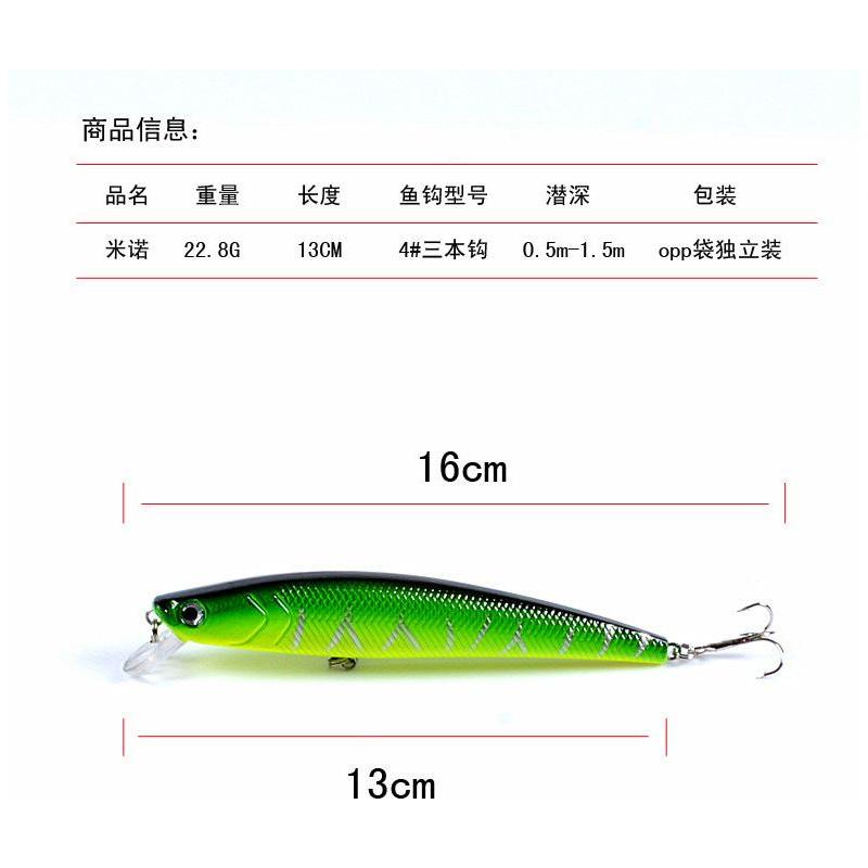 5x Popper Minnow 13cm Fishing Lure Lures Surface Tackle Fresh Saltwater - Magdasmall