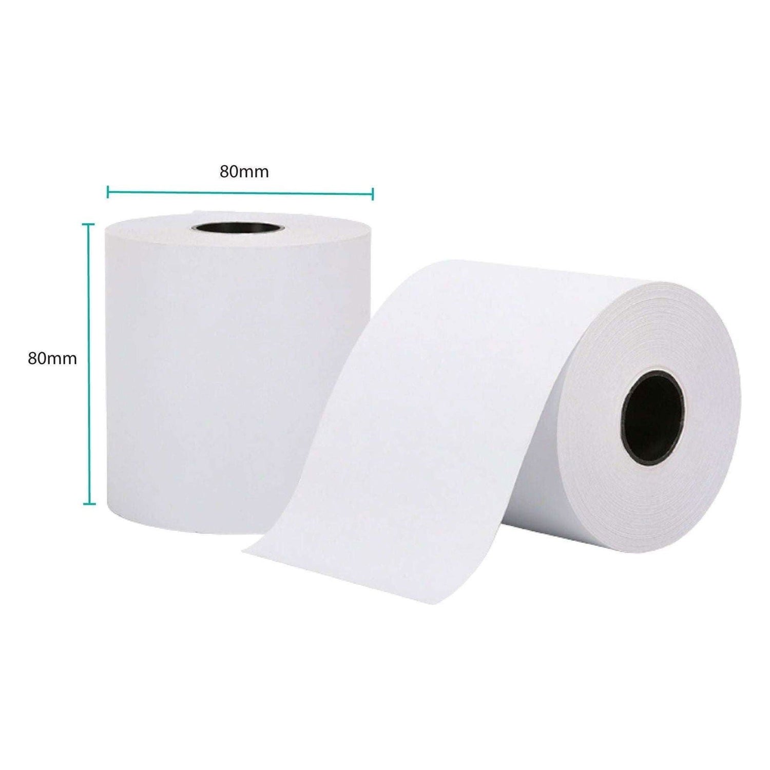 5x Thermal Paper Rolls 80x80mm -  47.5m Register EFTPOS POS Receipt Bulk - Magdasmall