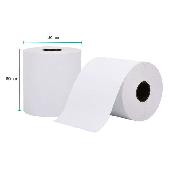 5x Thermal Paper Rolls 80x80mm -  47.5m Register EFTPOS POS Receipt Bulk - Magdasmall