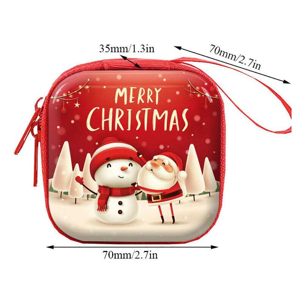 6 Pcs Set Small Gift Cute Cartoon Bags Packaging Box Christmas Coin Purse