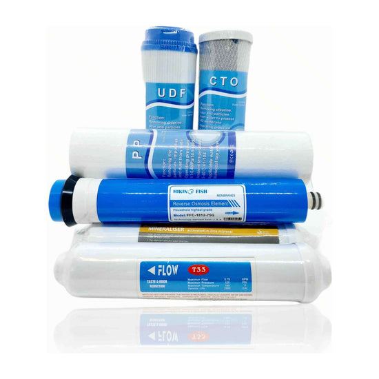 6 Stage RO Water Filter Cartridge Replacement Pack Reverse Osmosis Home System