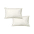 600TC Pair of Wide Self Striped Standard Pillowcases Cream - Magdasmall