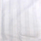 600TC Pair of Wide Self Striped Standard Pillowcases Ivory - Magdasmall