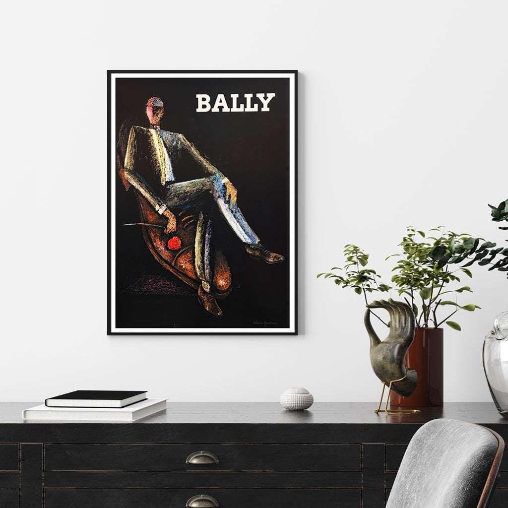 60cmx90cm Bally Man &amp; Woman 2 Sets Black Frame Canvas Wall Art