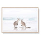 60cmx90cm Kangaroo Wood Frame Canvas Wall Art