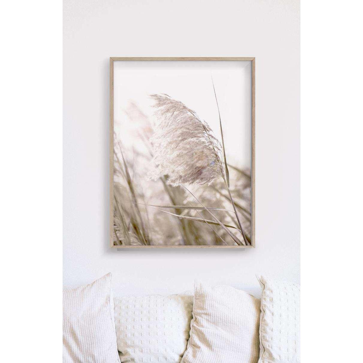 60cmx90cm Pampas Grass 2 Sets Wood Frame Canvas Wall Art - Magdasmall