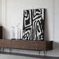 60cmx90cm Abstract Black Artwork Black Frame Canvas Wall Art - Magdasmall