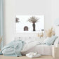 60cmx90cm European Palm Tree White Frame Canvas Wall Art - Magdasmall