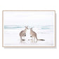 60cmx90cm Kangaroo Wood Frame Canvas Wall Art - Magdasmall