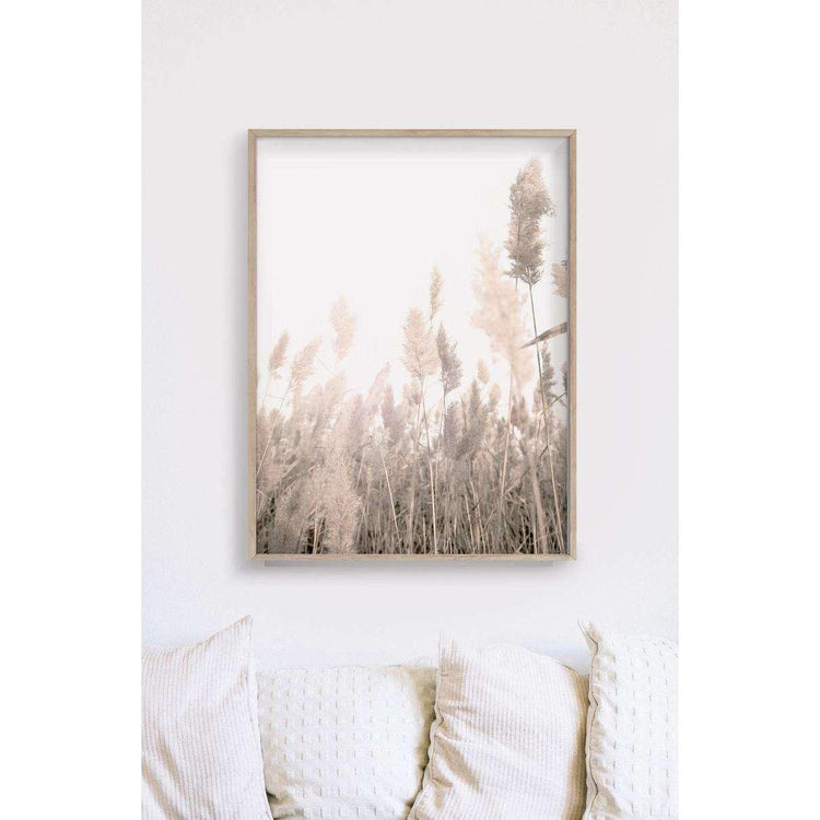 60cmx90cm Pampas Grass 2 Sets Wood Frame Canvas Wall Art - Magdasmall