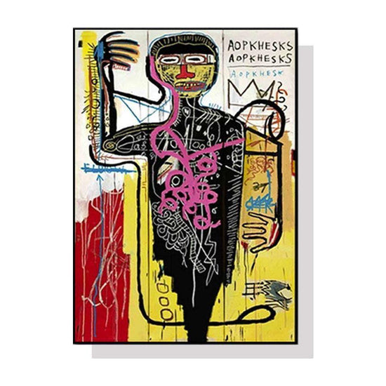 60cmx90cm Versus Medici Black Frame Canvas Wall Art - Magdasmall