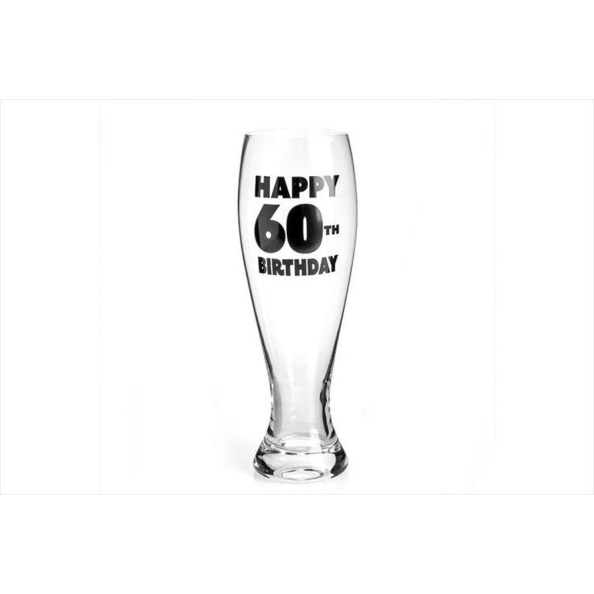 60th Birthday Pilsner Glass - Magdasmall