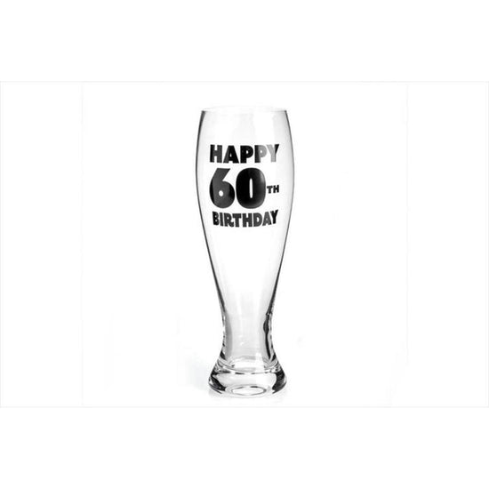 60th Birthday Pilsner Glass - Magdasmall