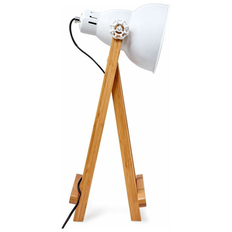 61cm Bamboo Easel Table Lamp Modern Scandi Designer Desk Light Bedroom Office - Magdasmall
