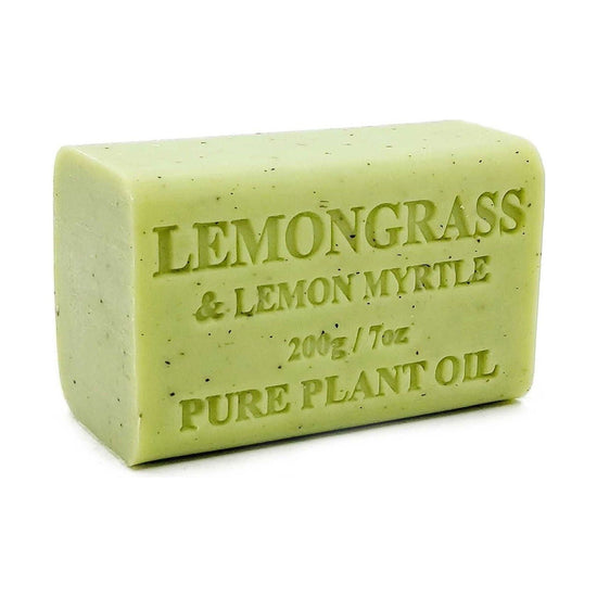 65x 200g Plant Oil Soap Lemongrass Lemon Myrtle Pure Vegetable Bar Australian - Magdasmall