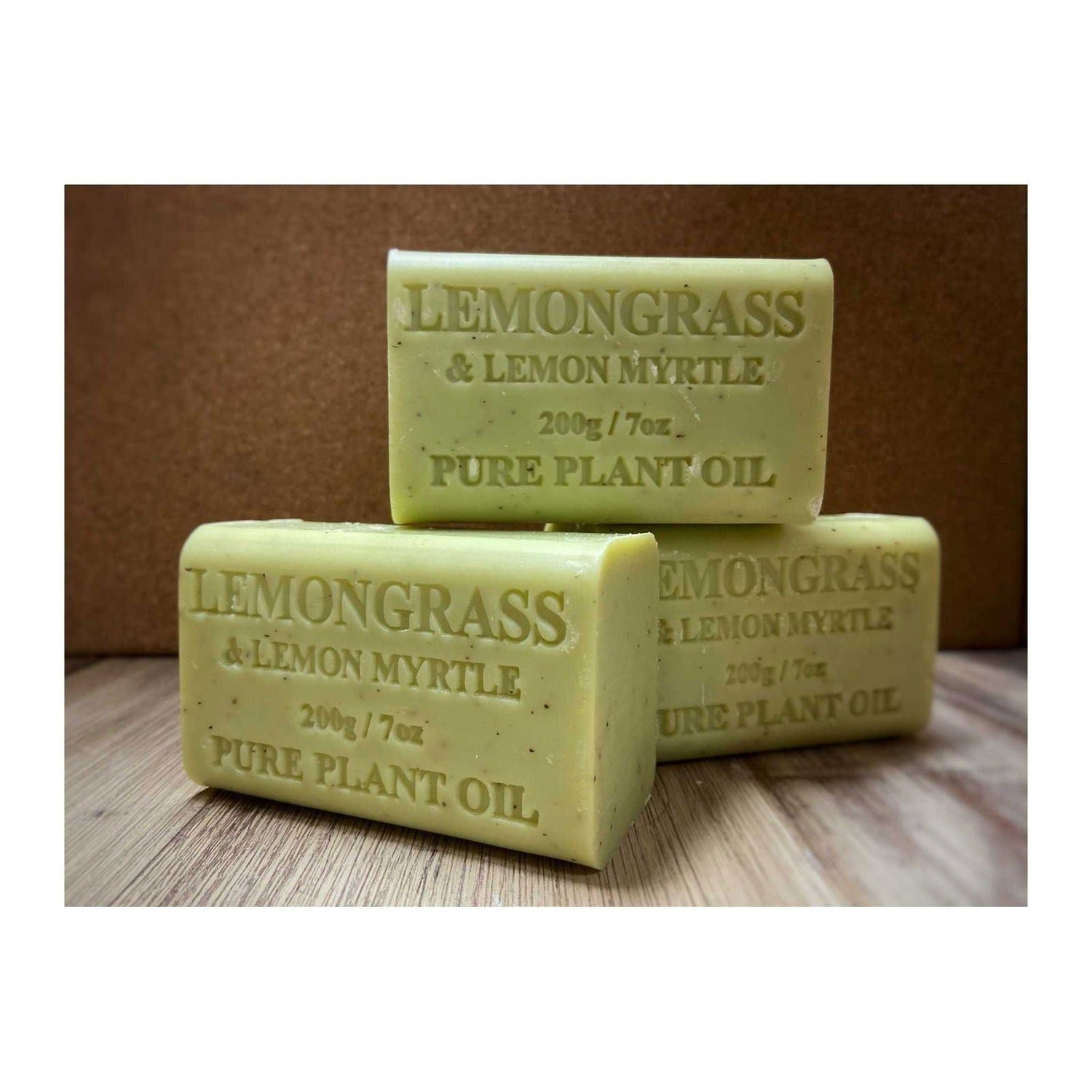 65x 200g Plant Oil Soap Lemongrass Lemon Myrtle Pure Vegetable Bar Australian - Magdasmall