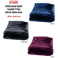 675gsm 2 Ply Solid Faux Mink Blanket Queen 200x240 cm Charcoal - Magdasmall